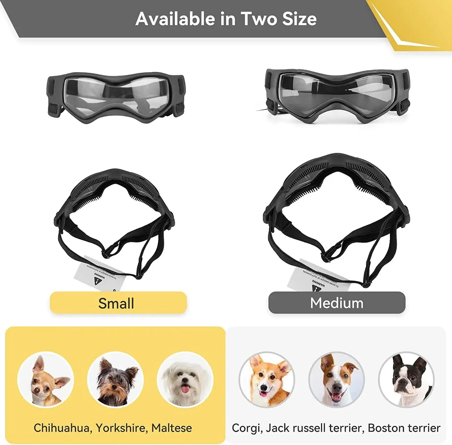 Solglasögon för små hundar